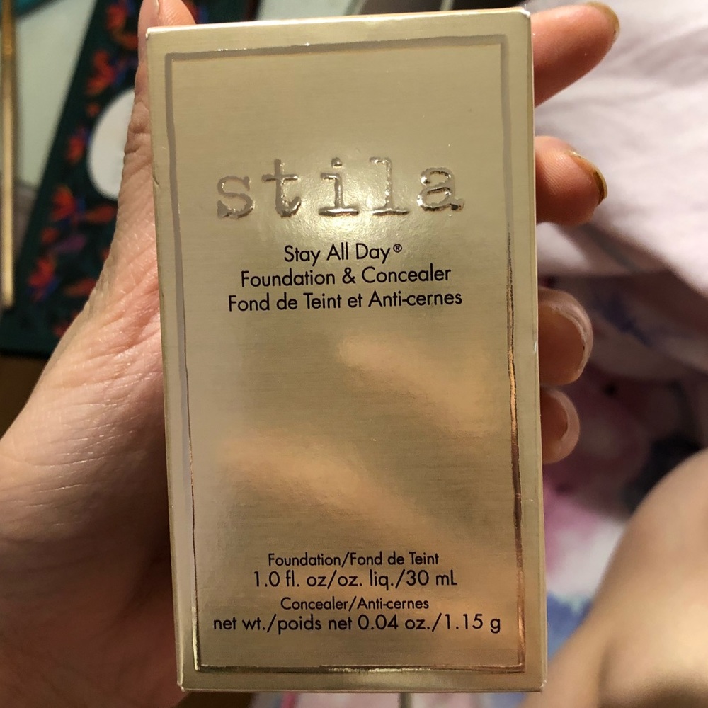 Stila stay all day foundation and concealer!